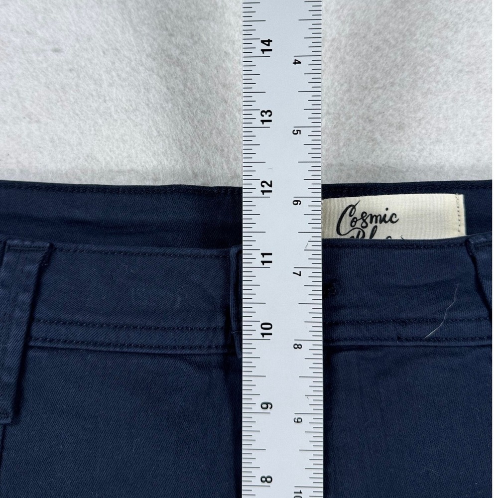 Cosmic Blue Love Navy Utility Patch Pocket Straight Leg Pants Size 33 - Picture 6 of 9